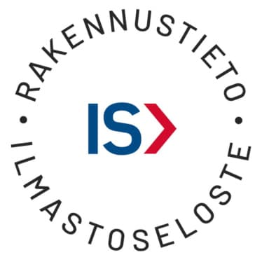 Rakennustiedon ilmastoseloste logo