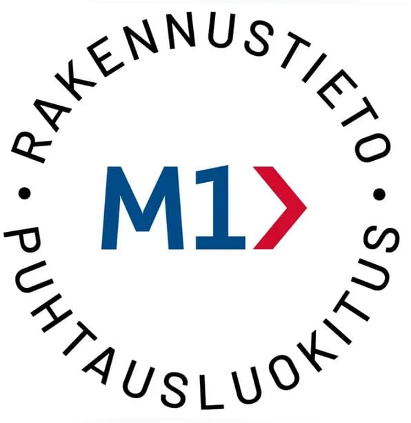 Ilmanvaihtotuotteiden M1-puhtausluokitus logo